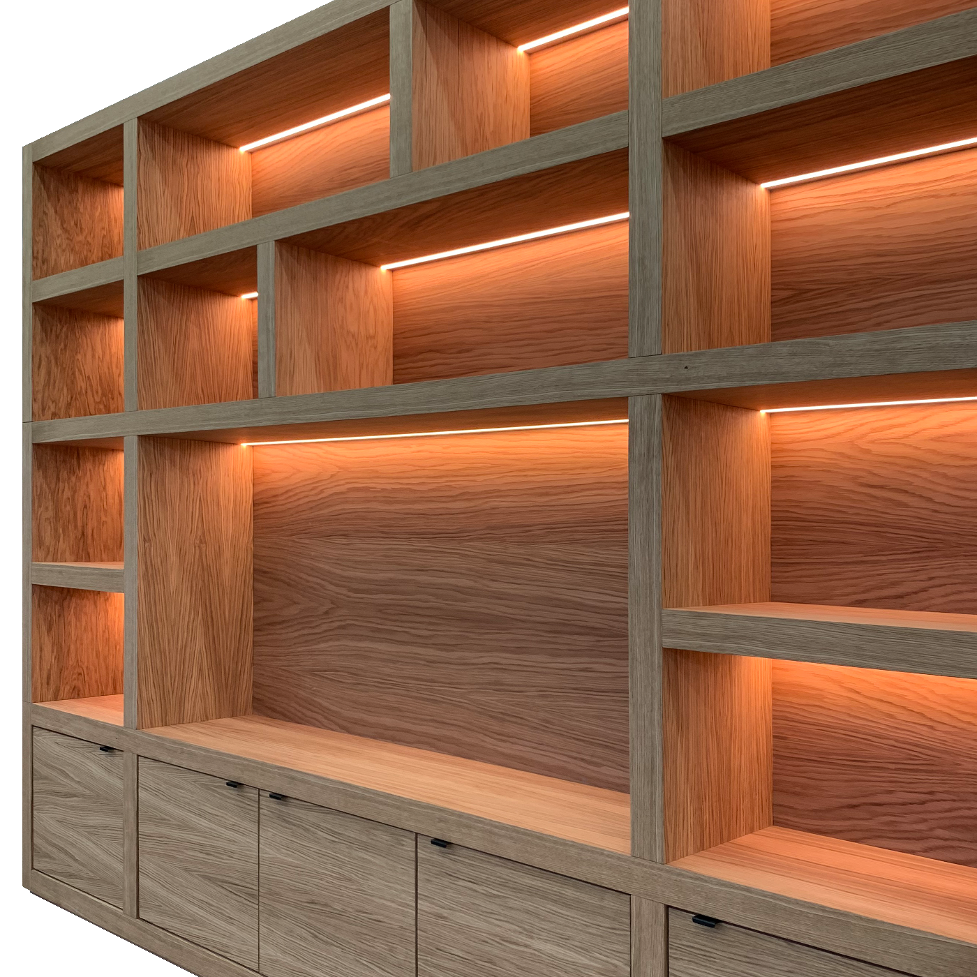 Biblioteca model nou SQR 14 - lumina ambientala LED