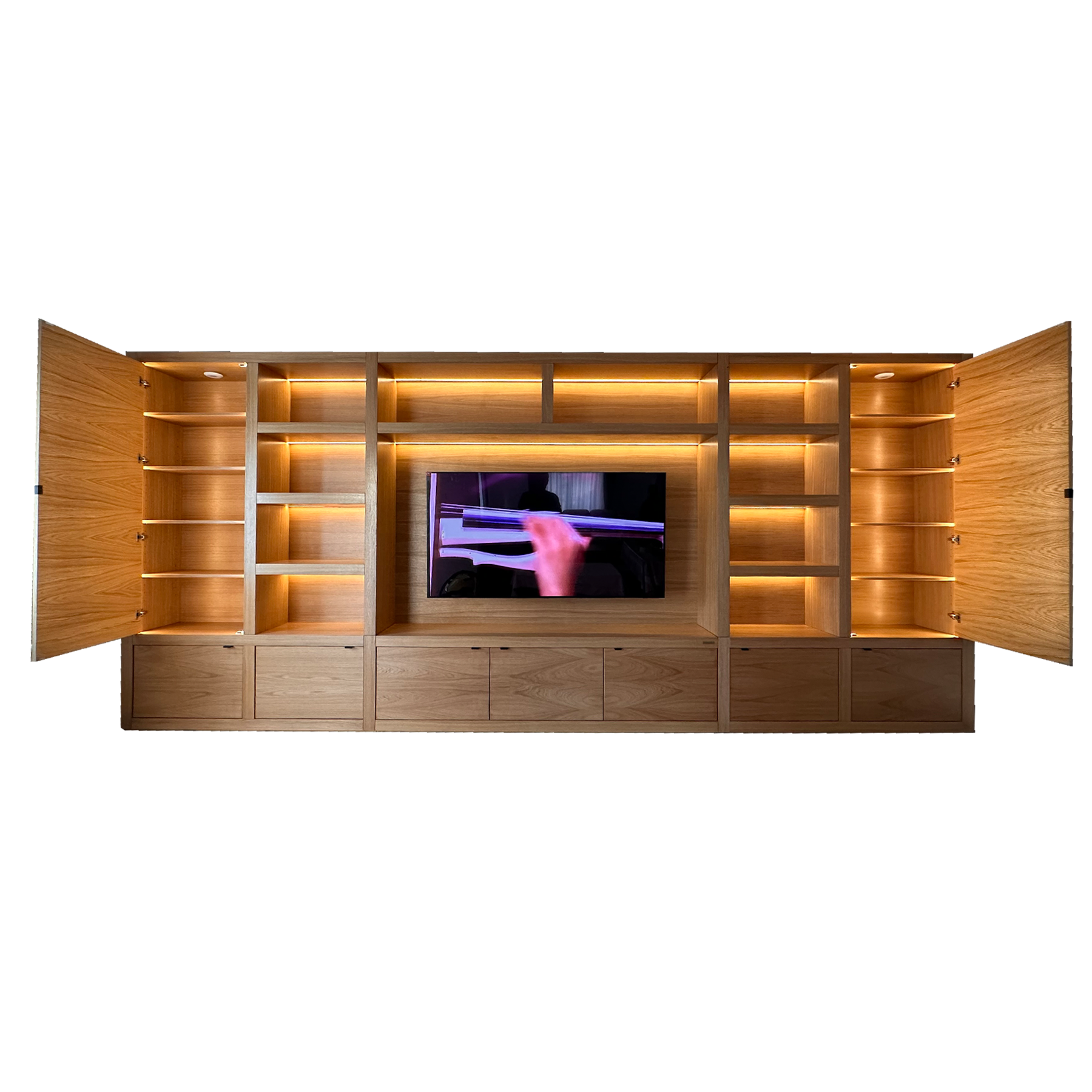 Biblioteca lemn masiv stejar SQR 27 {detaliu 2}
