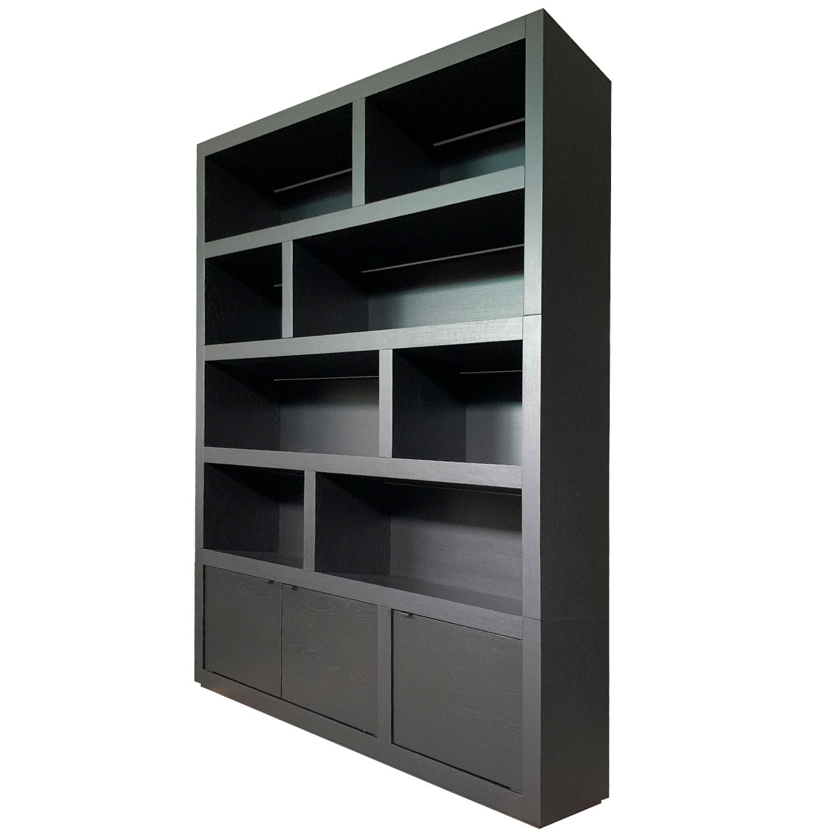 Biblioteca SQR 11 stejar masiv neagra detaliu 4