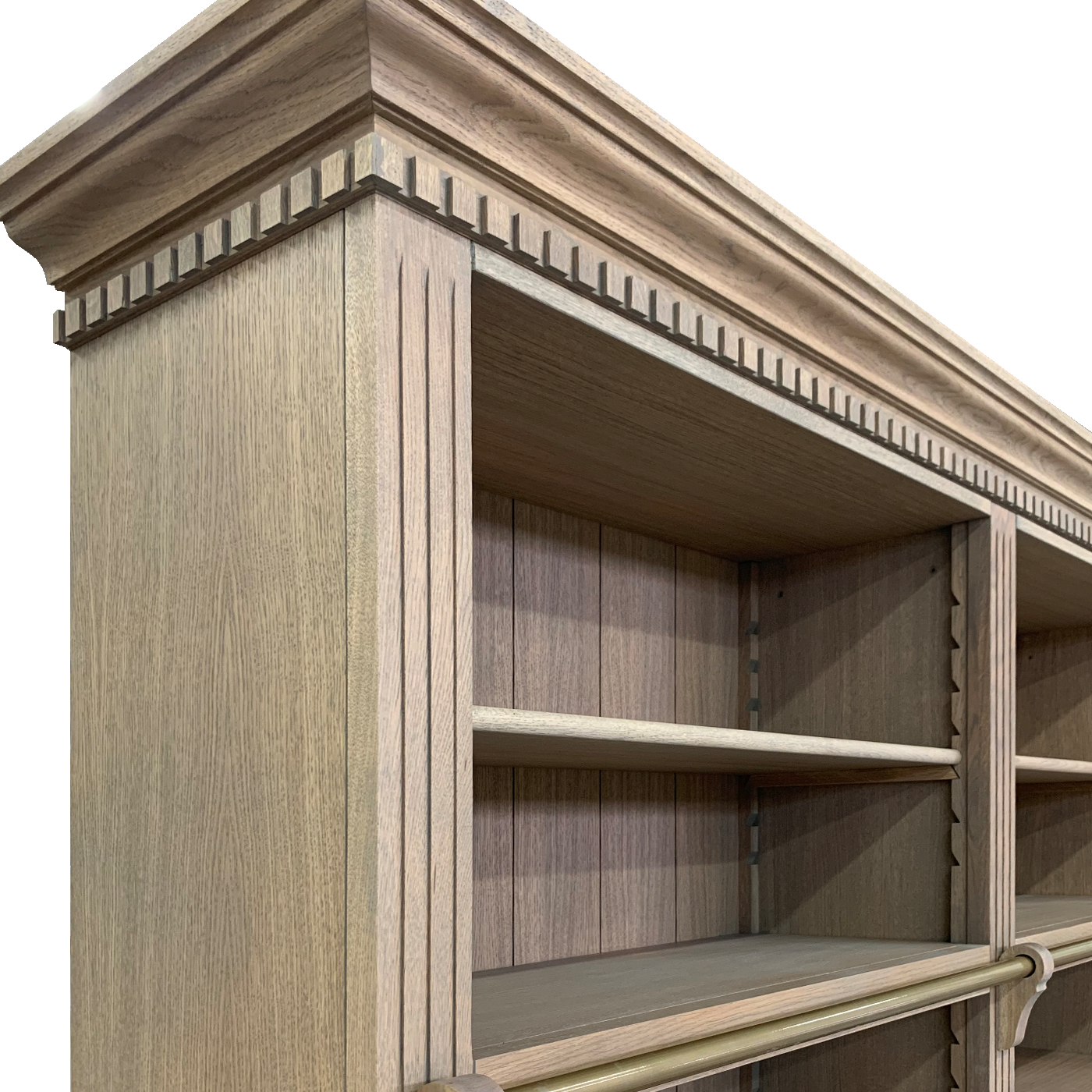 Biblioteca lemn masiv stejar PL 06 detaliu 8