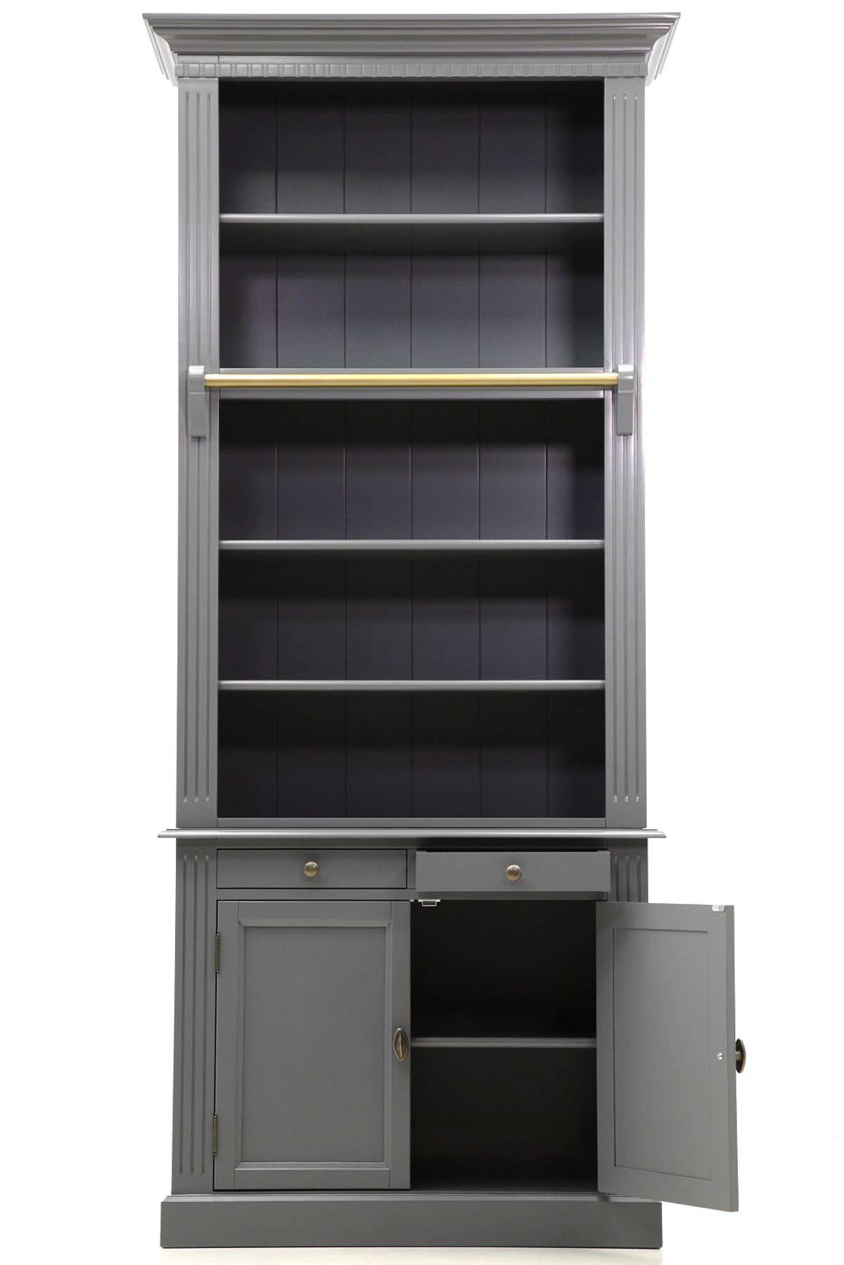 Biblioteca lemn masiv PL 01 {detaliu 4}