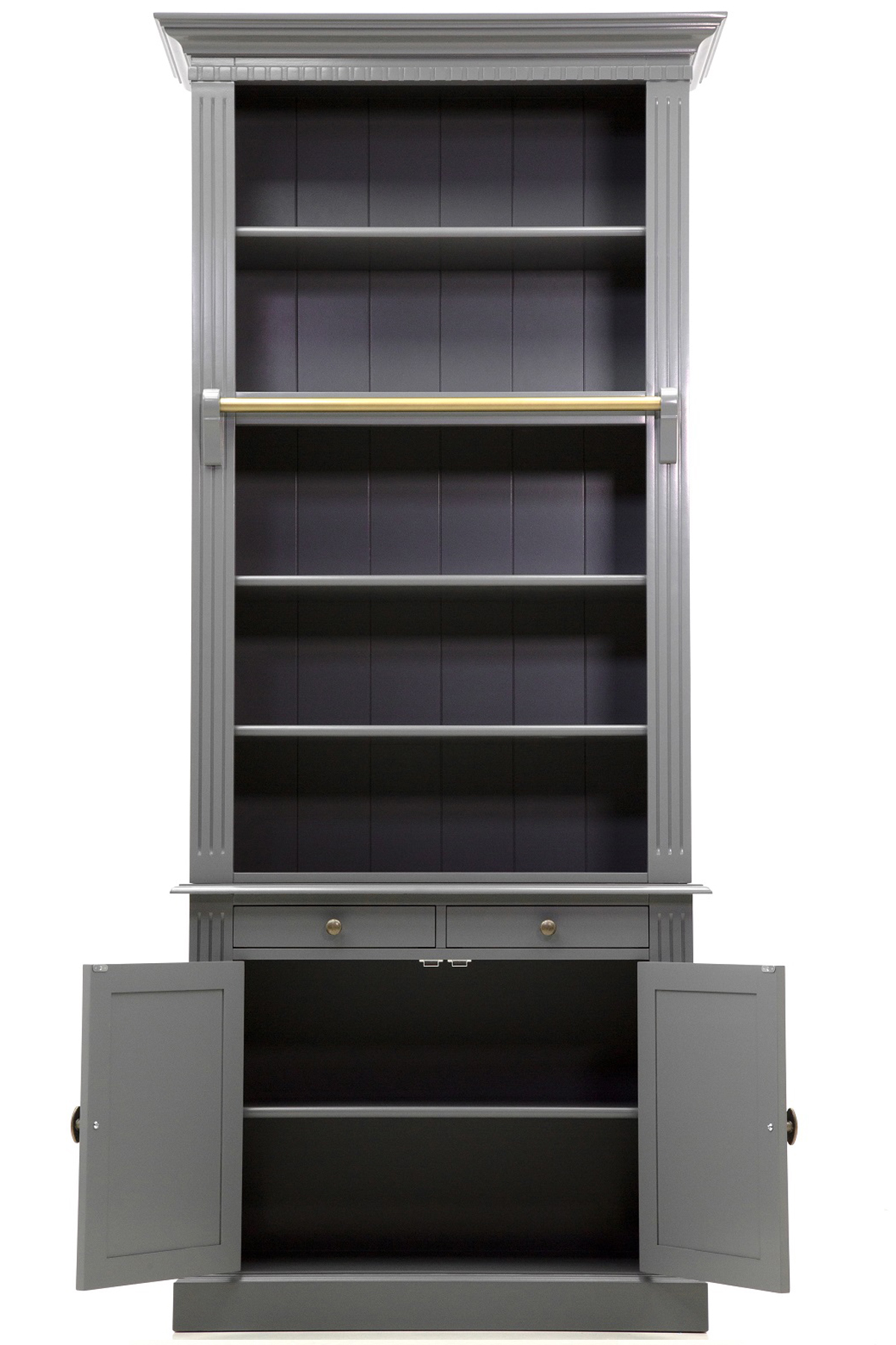 Biblioteca lemn masiv PL 01 {detaliu 6}