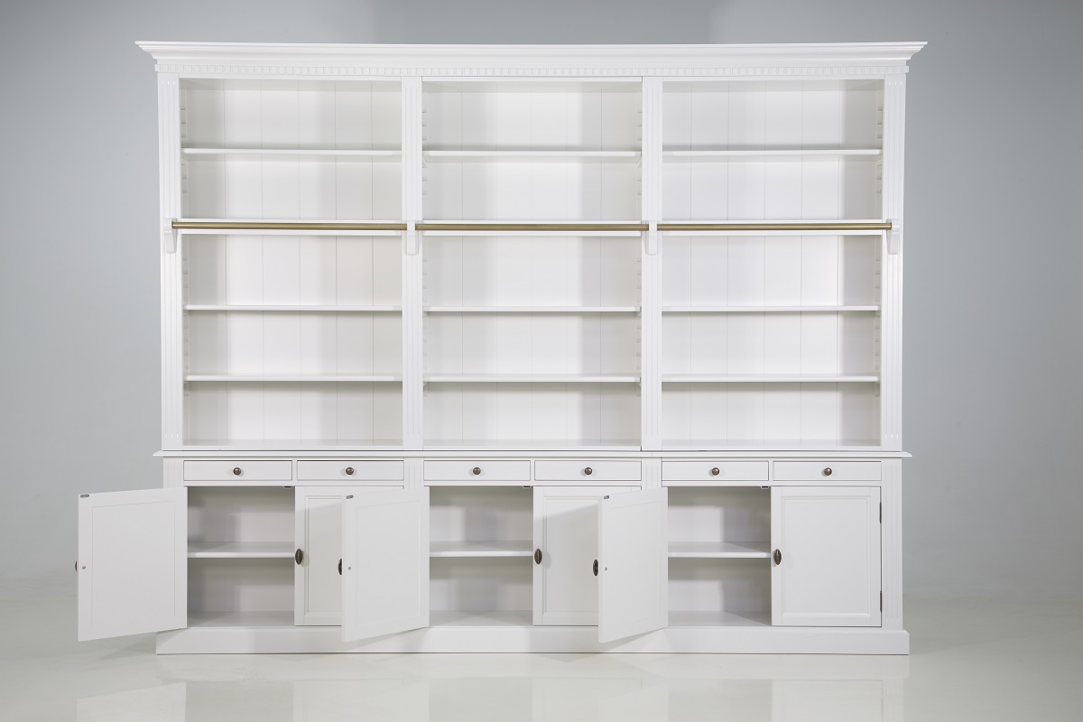 Biblioteca lemn masiv PL 03 detaliu 4