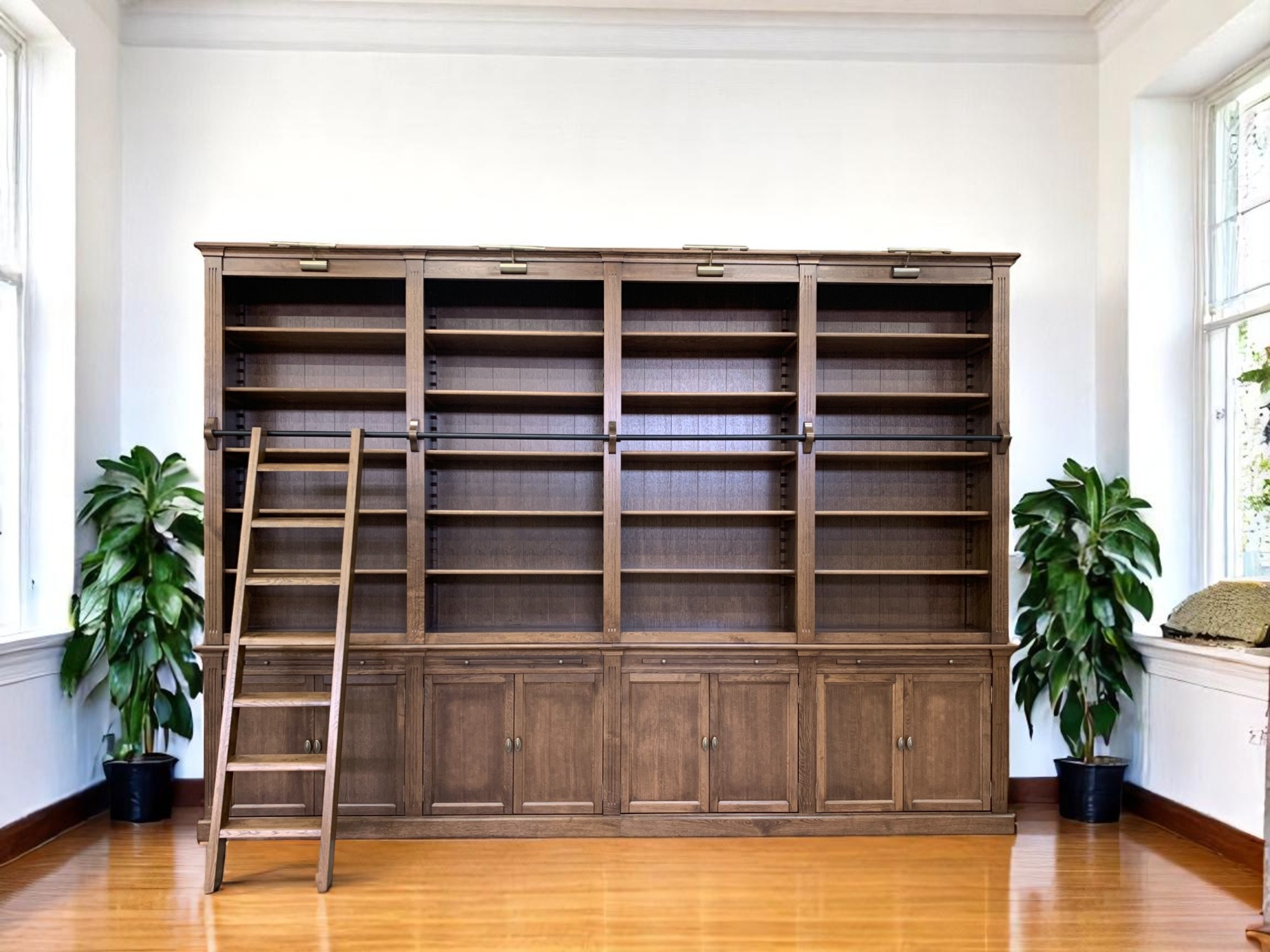 Biblioteca lemn masiv stejar MC 171 detaliu 7