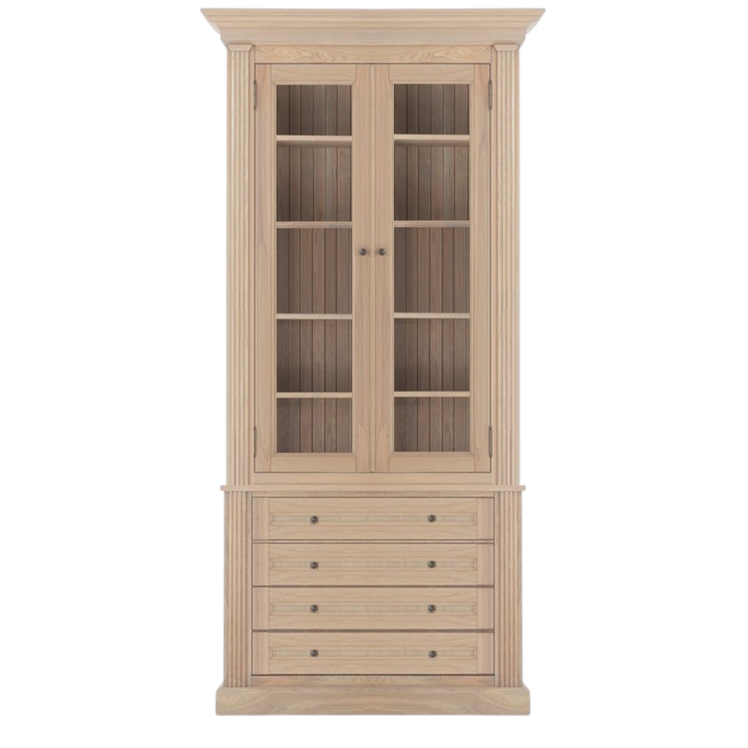 Biblioteca Lemn Masiv Stejar MC 166