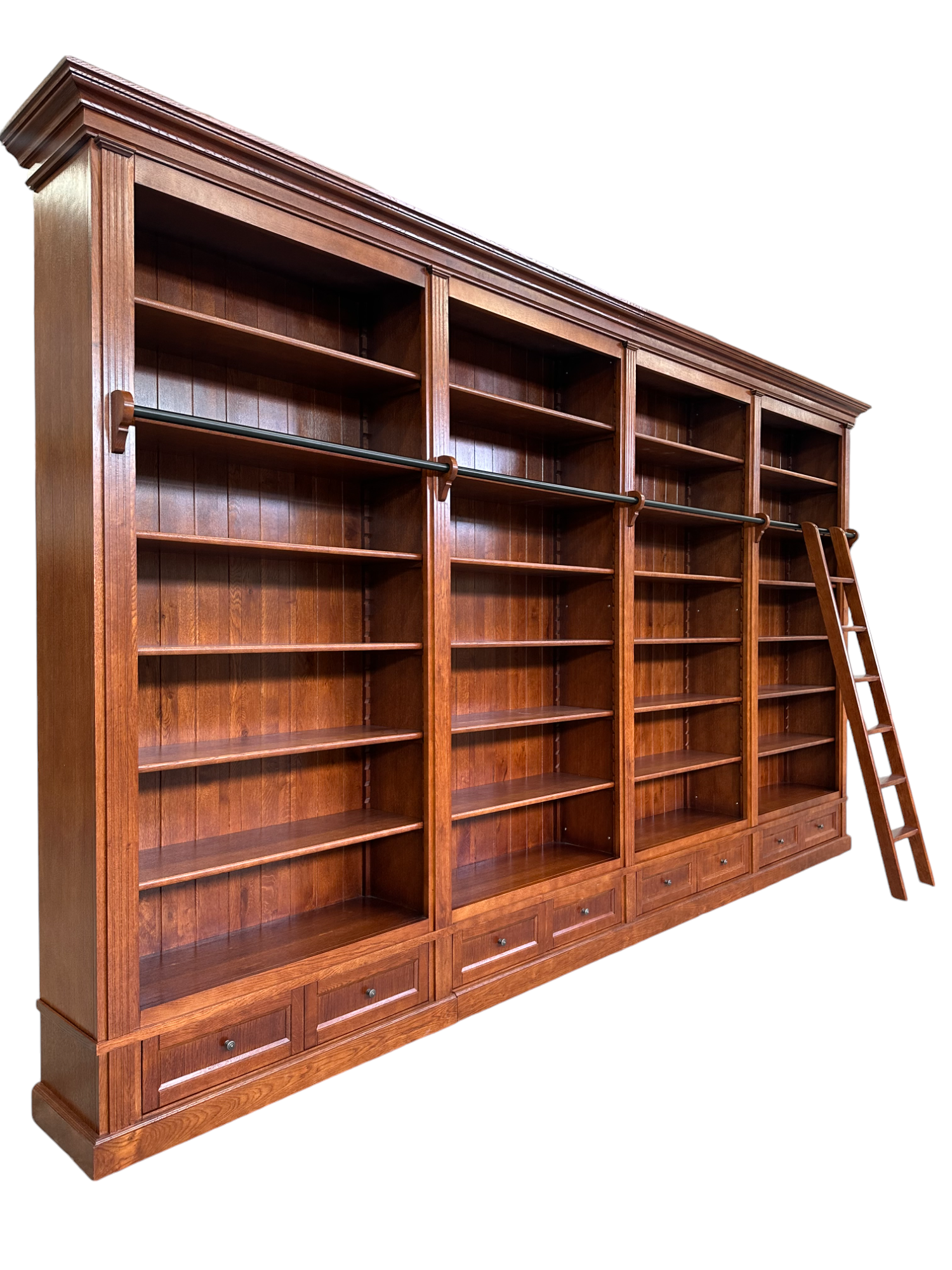 Biblioteca lemn masiv stejar MC 221 detaliu 2