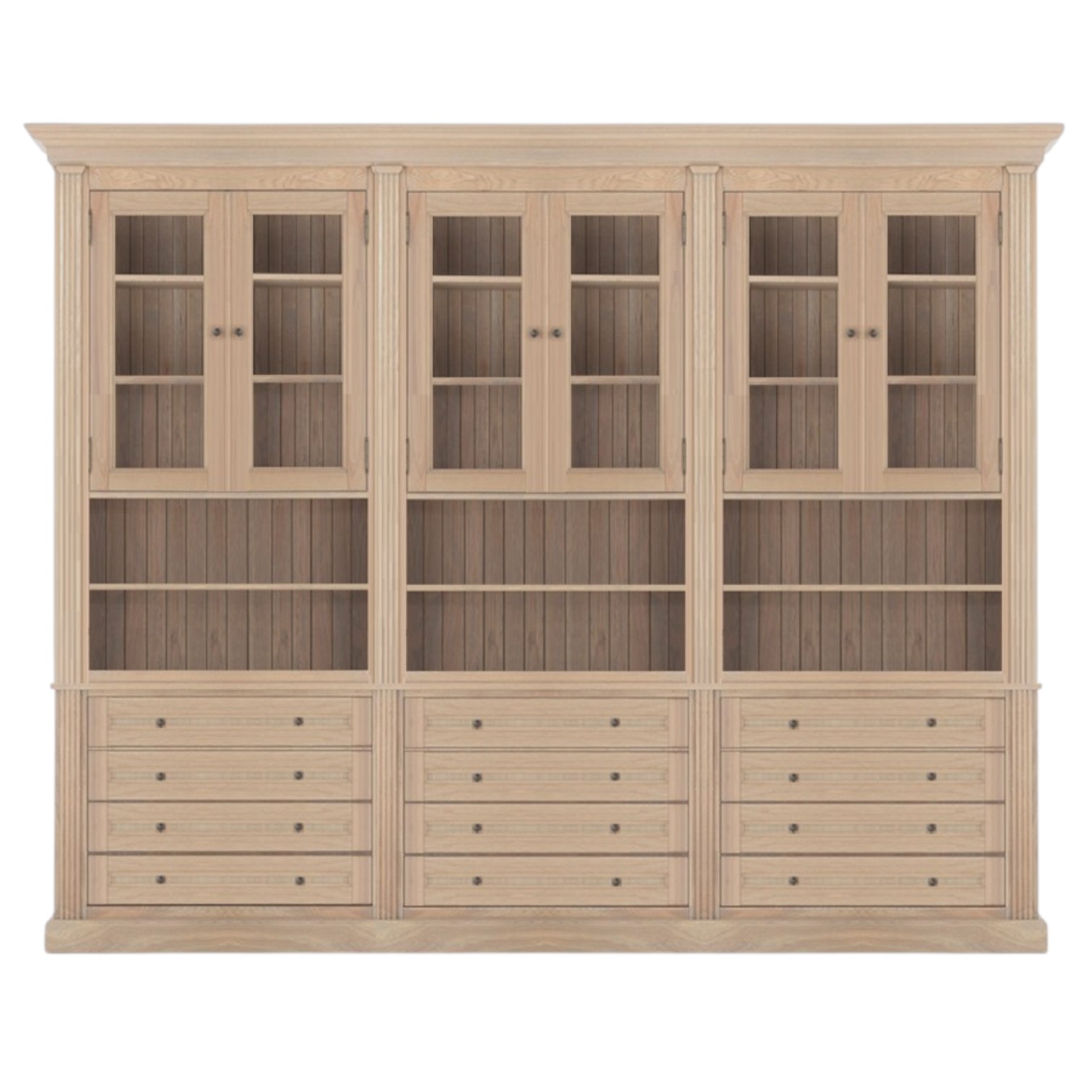 Biblioteca Lemn Masiv Stejar MC 243