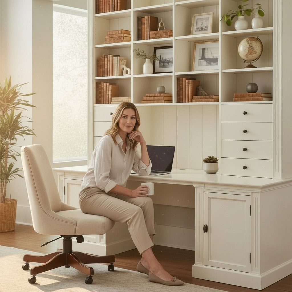 birou lemn masiv MC 68 detaliu 3