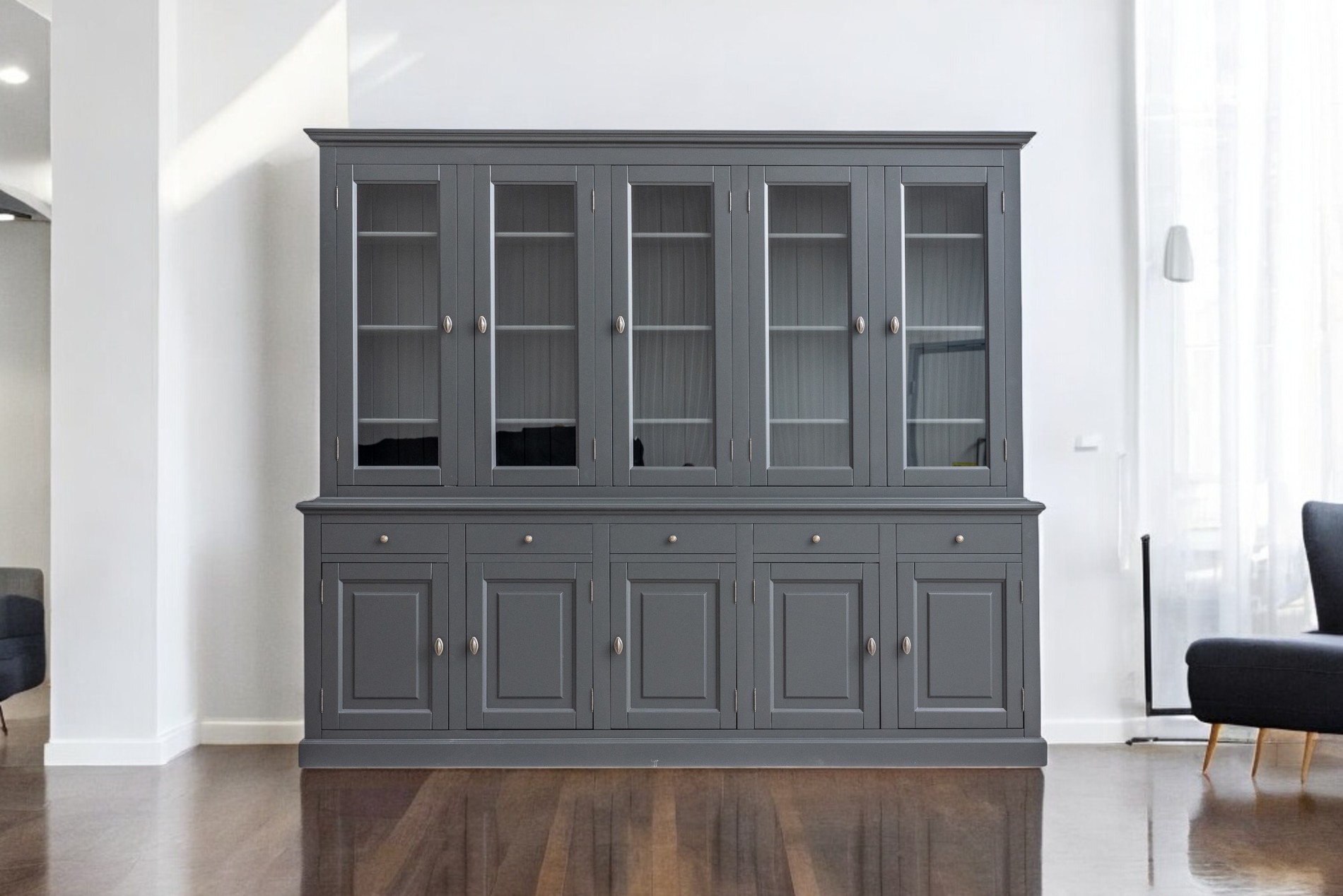 vitrina lemn masiv MC 204 detaliu 2