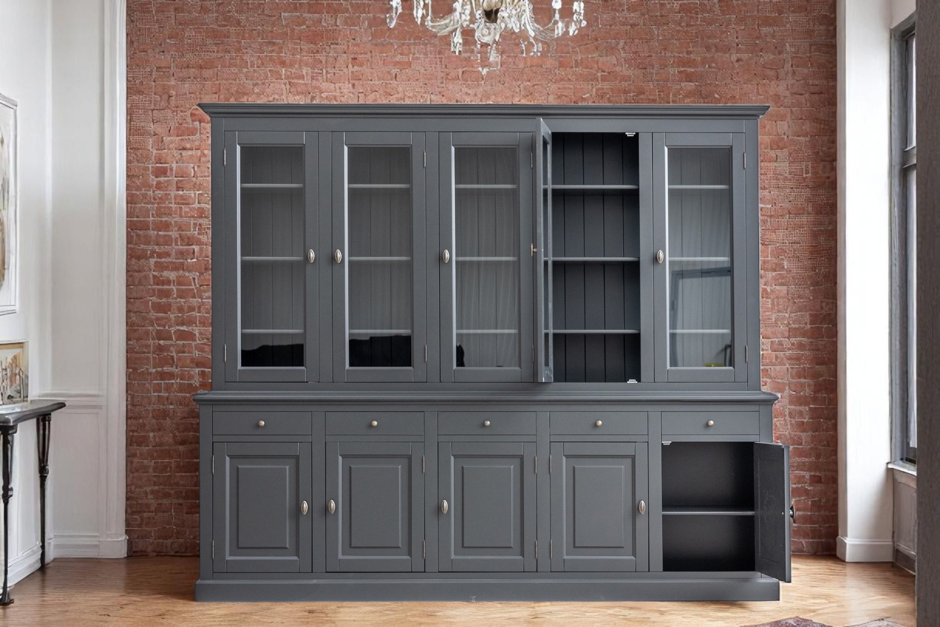 vitrina lemn masiv MC 204 detaliu 10