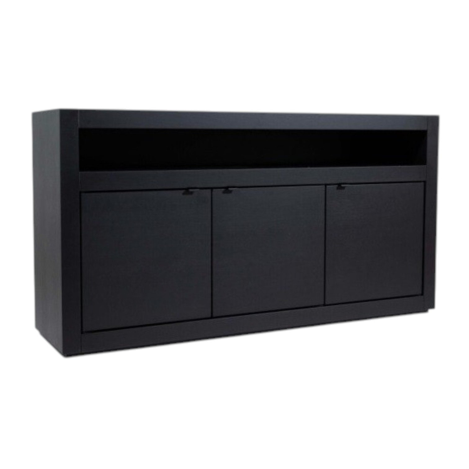 Comoda Living SQR 42 Lemn Masiv Negru Mat 176 cm