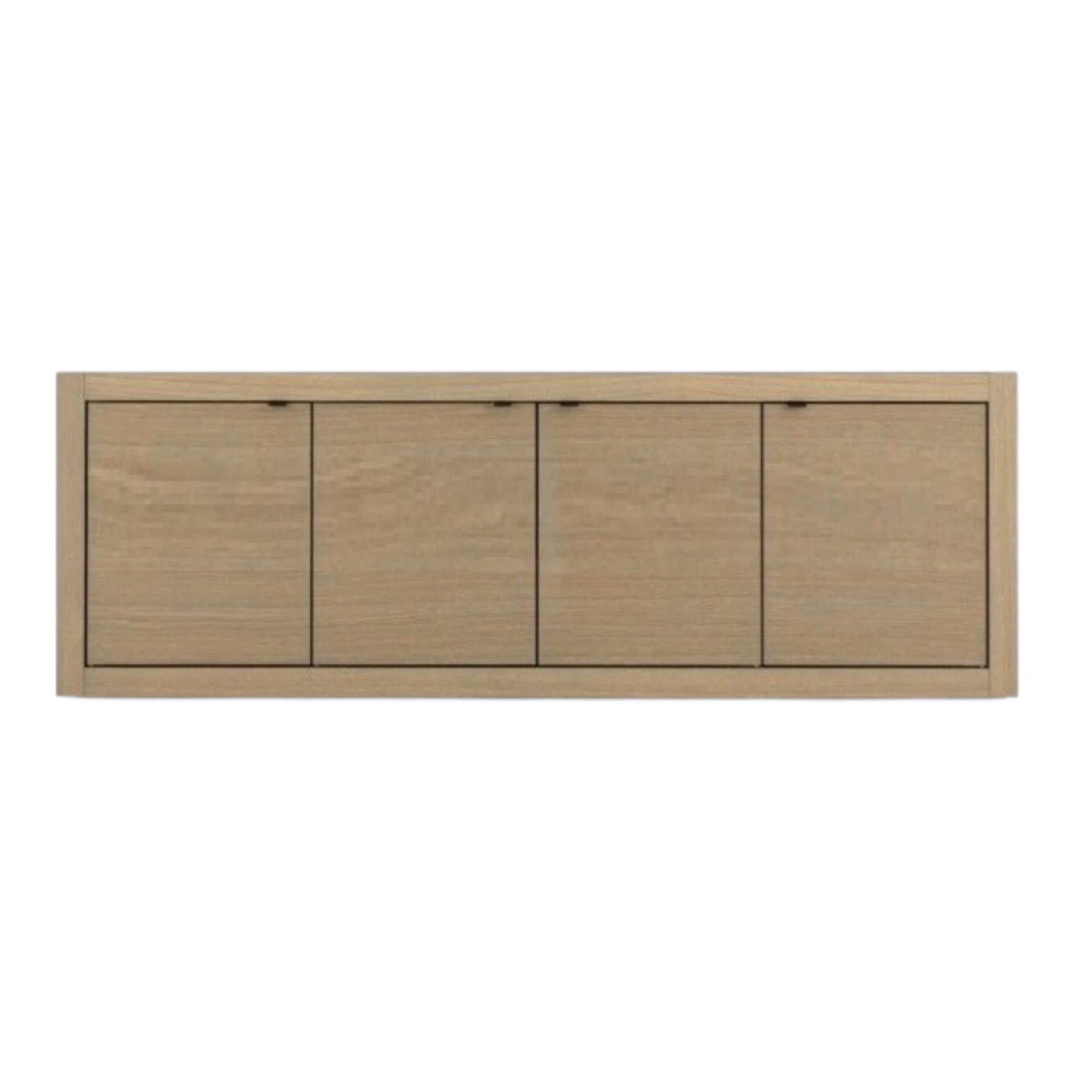 Comoda Living 4 Usi Lemn Masiv 230x45x80 cm Oil Grey