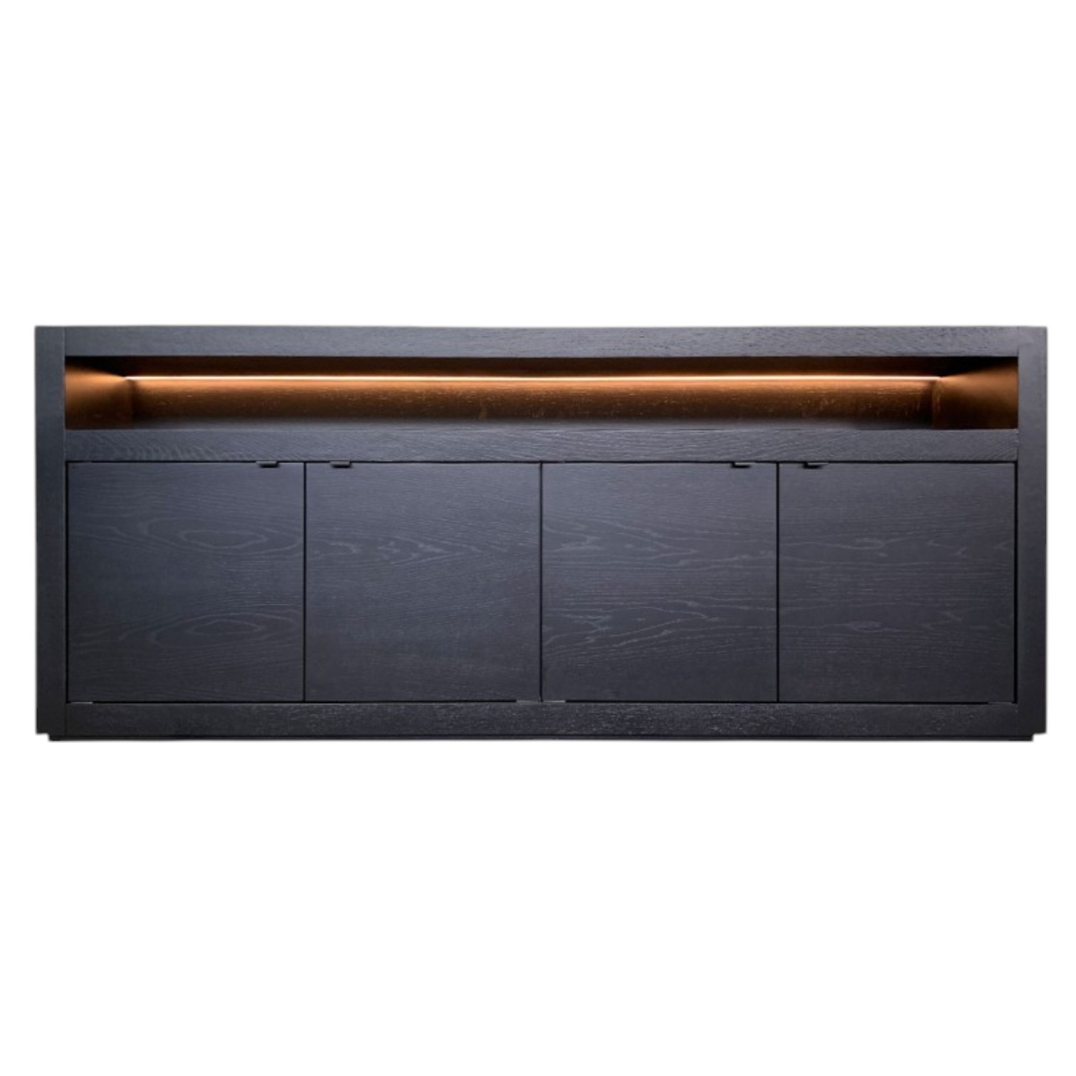 Comoda living lemn masiv stejar 4 usi 230 cm - SQR 04