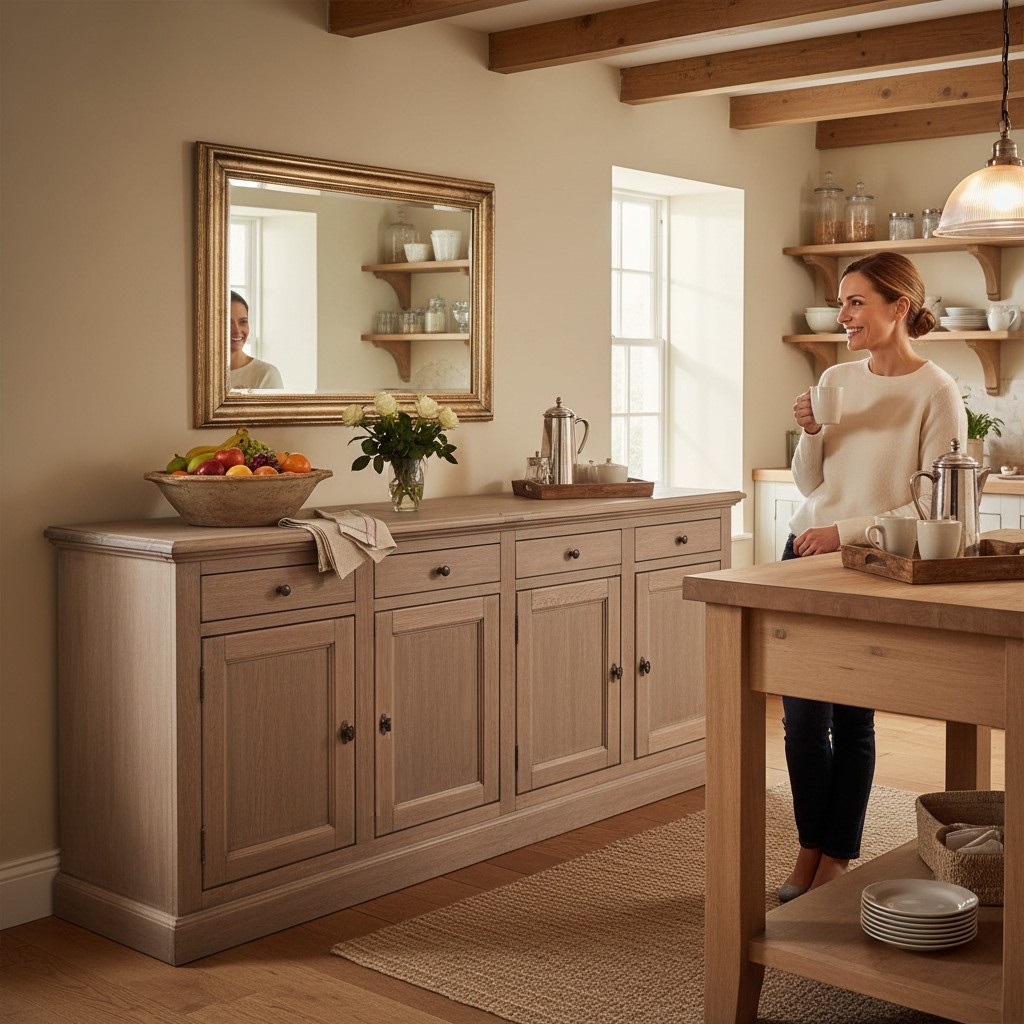 comoda lemn masiv stejar MC 47 detaliu 3