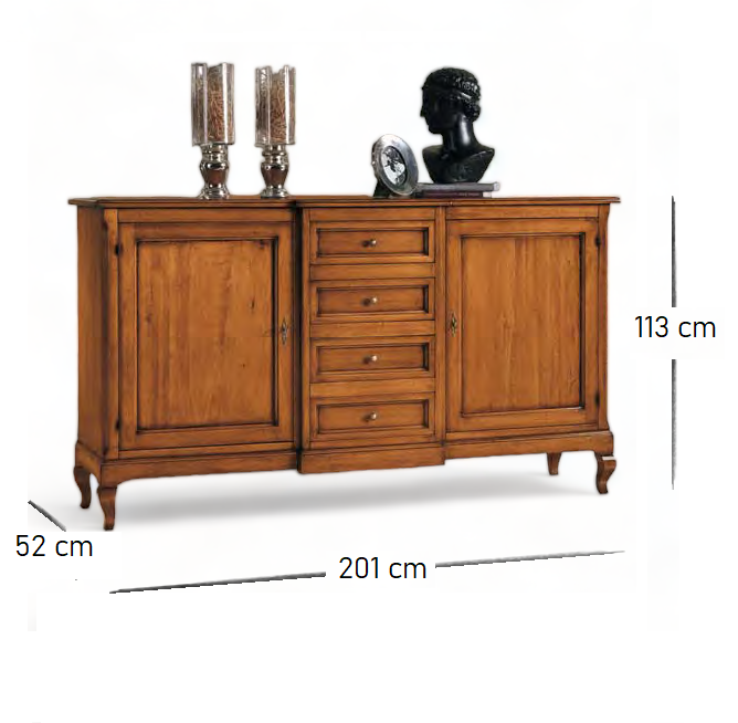 bufet living lemn masiv TP 422 detaliu 8