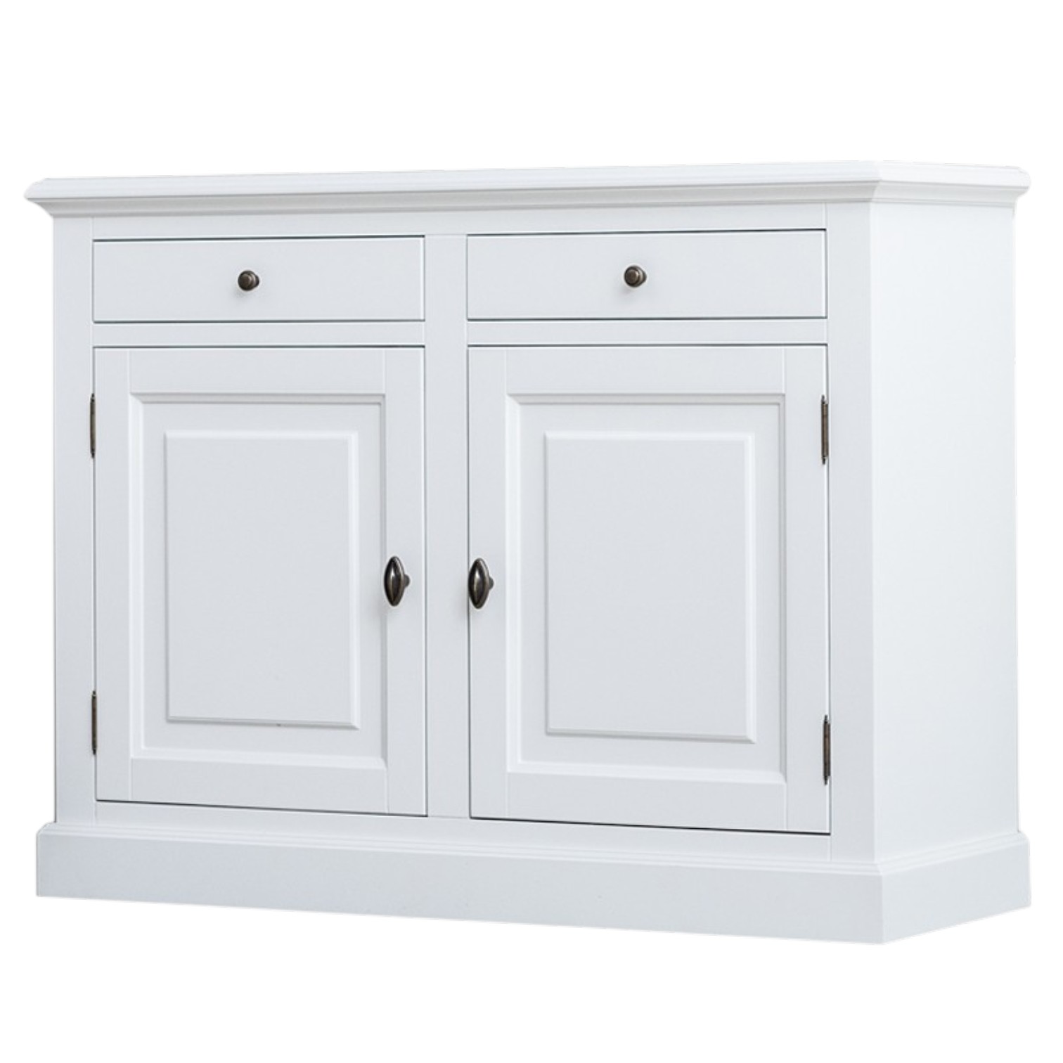 Comoda living lemn masiv MC 02 - 126x45x95 cm, alb