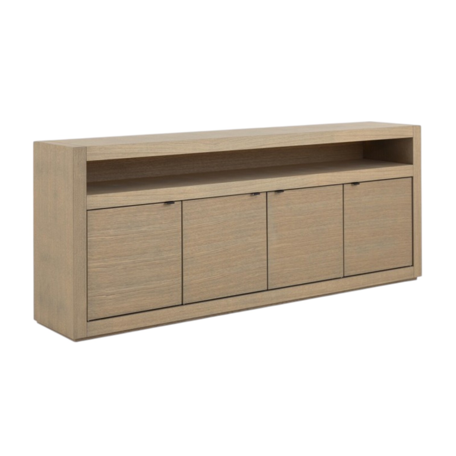 Comoda living lemn masiv stejar 4 usi 230 cm SQR 40