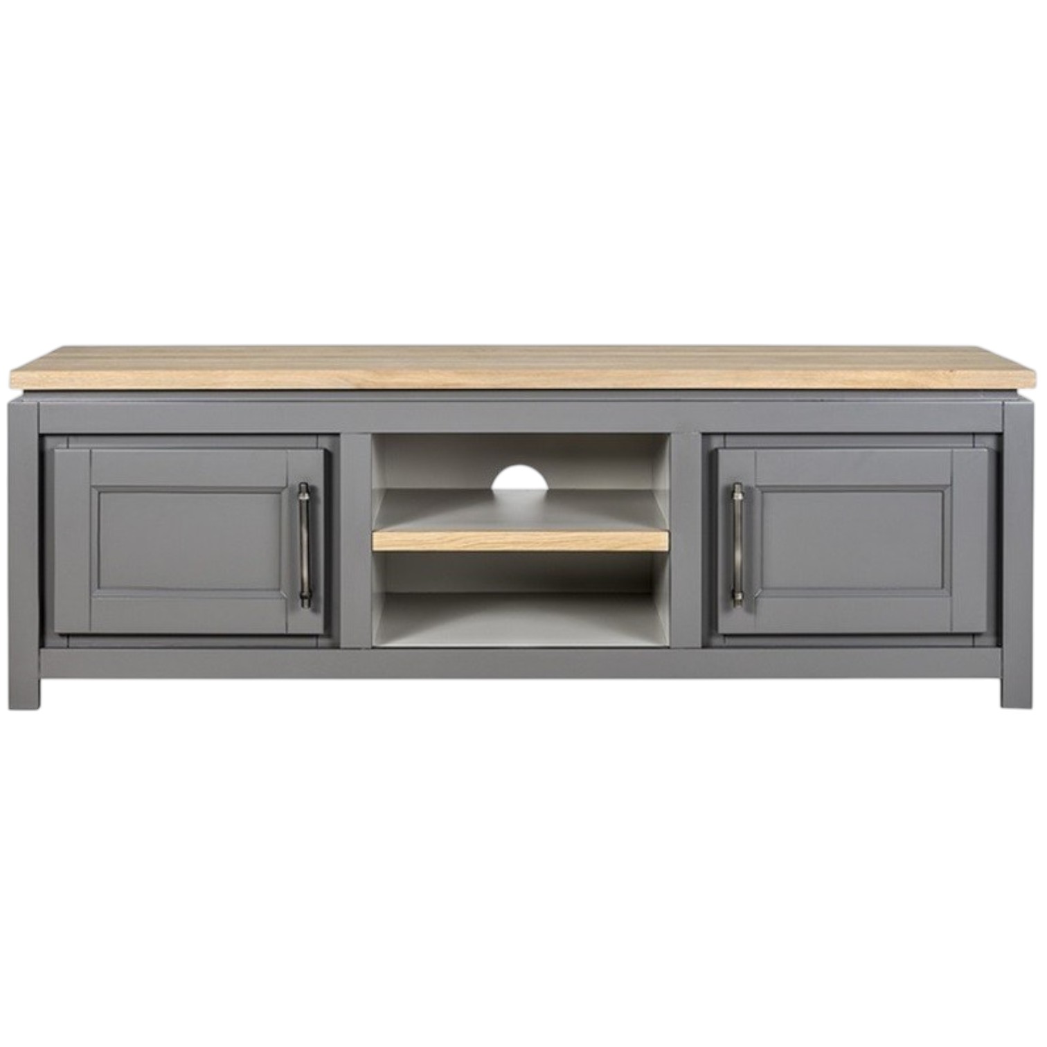 Comoda TV din lemn masiv stejar ML 01 - 165x45x55 cm