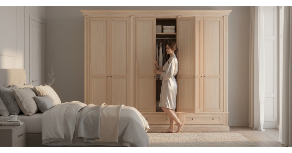 Dulap mobilier dormitor stejar MC 249 detaliu 4