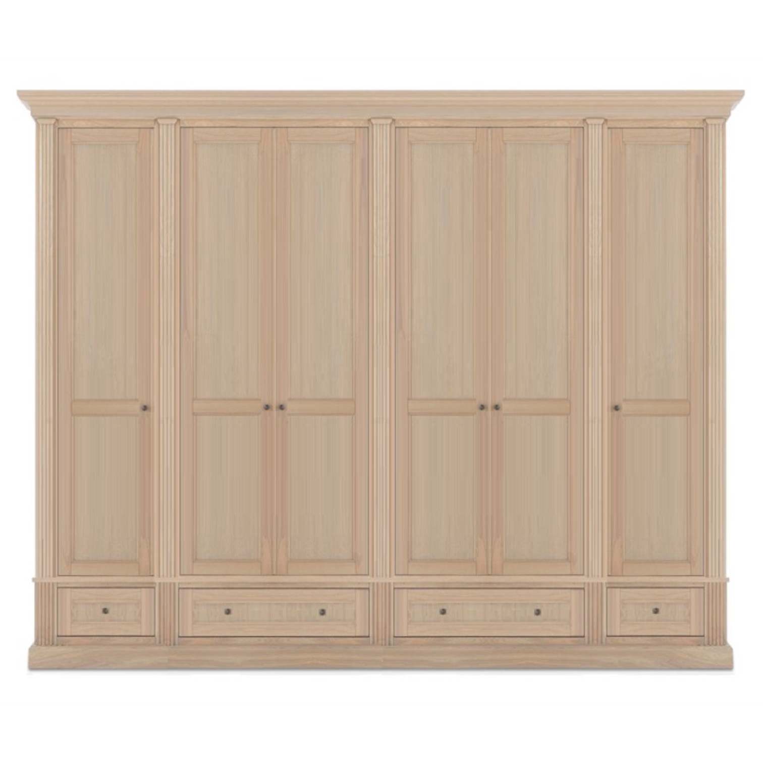 Dulap dormitor lemn masiv stejar MC 254 - 300x55x220 cm