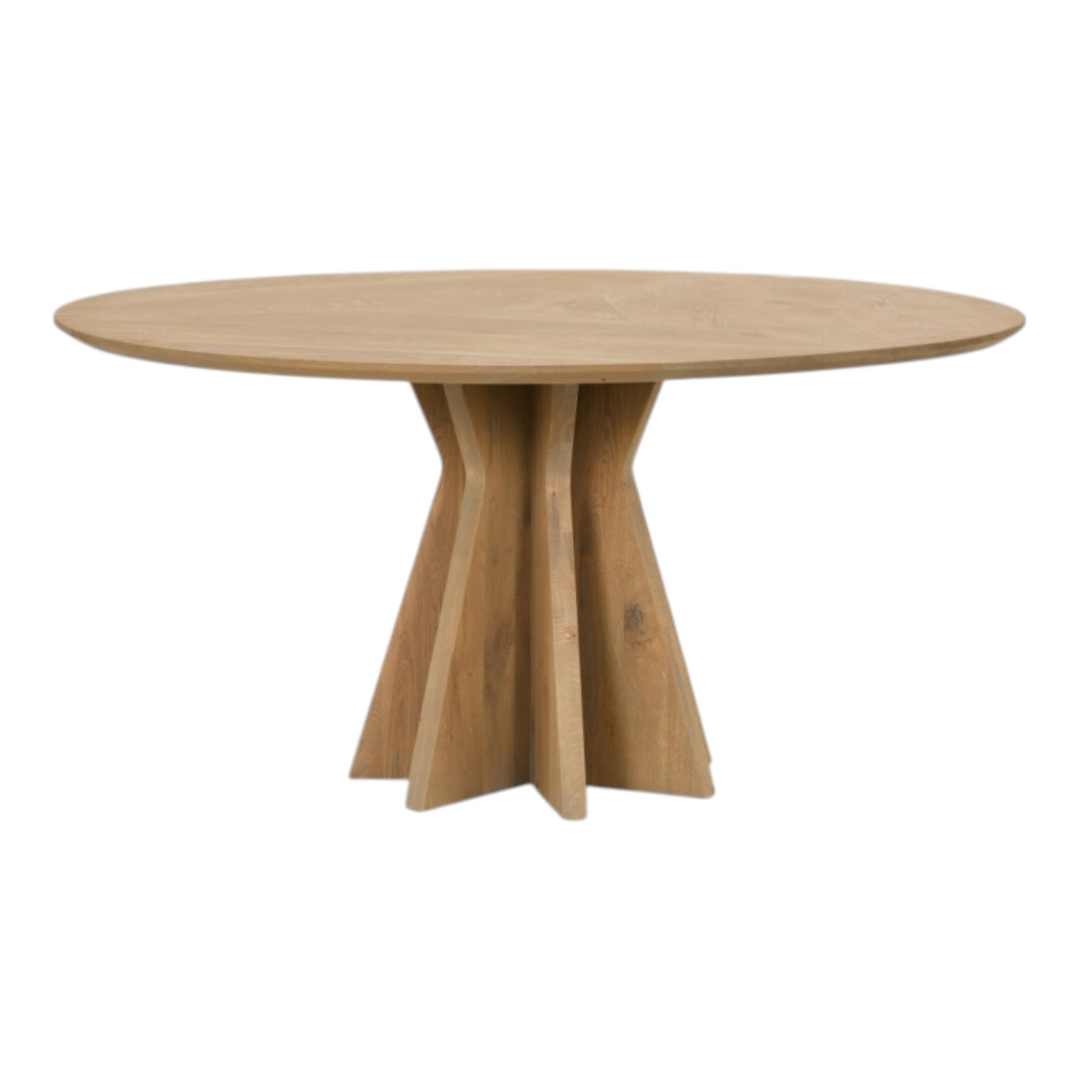 Masa living rotunda din lemn masiv stejar MC 401