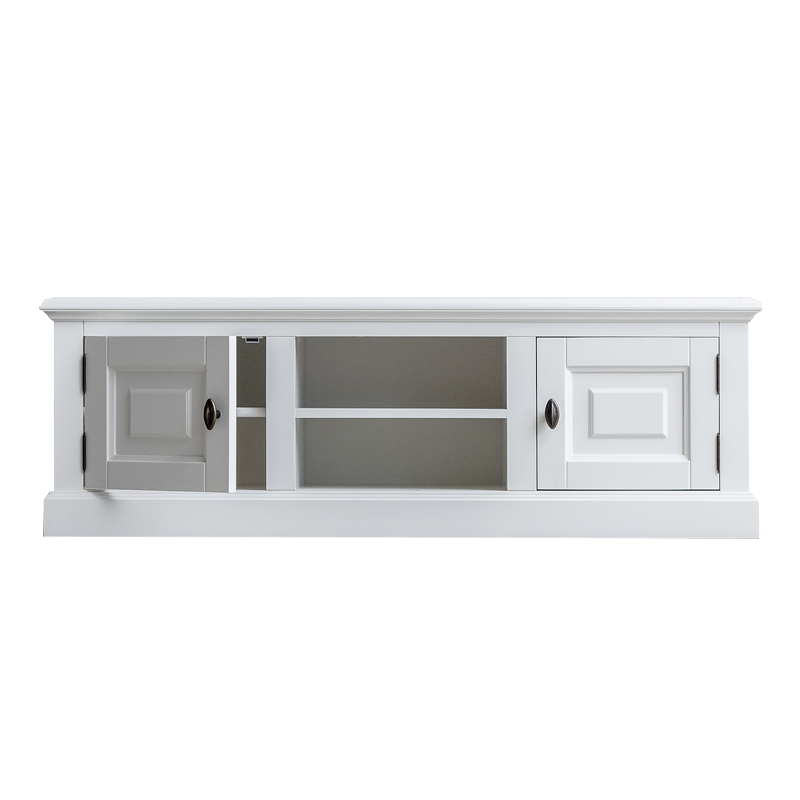 Comoda TV lemn masiv MC 08 alba 150 cm detaliu 3