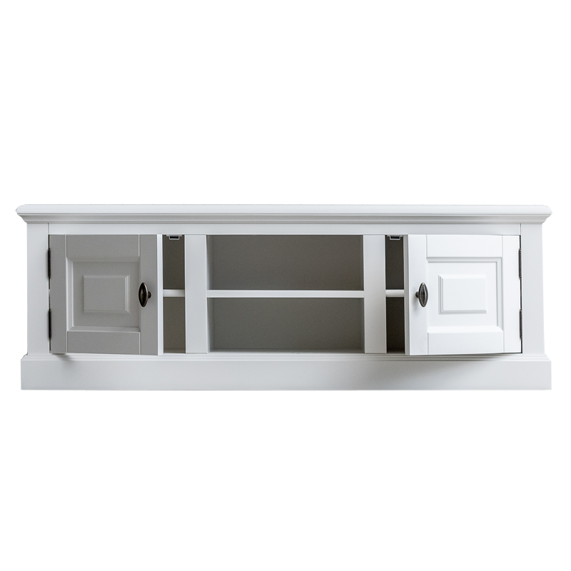 Comoda TV lemn masiv MC 08 alba 150 cm detaliu 4