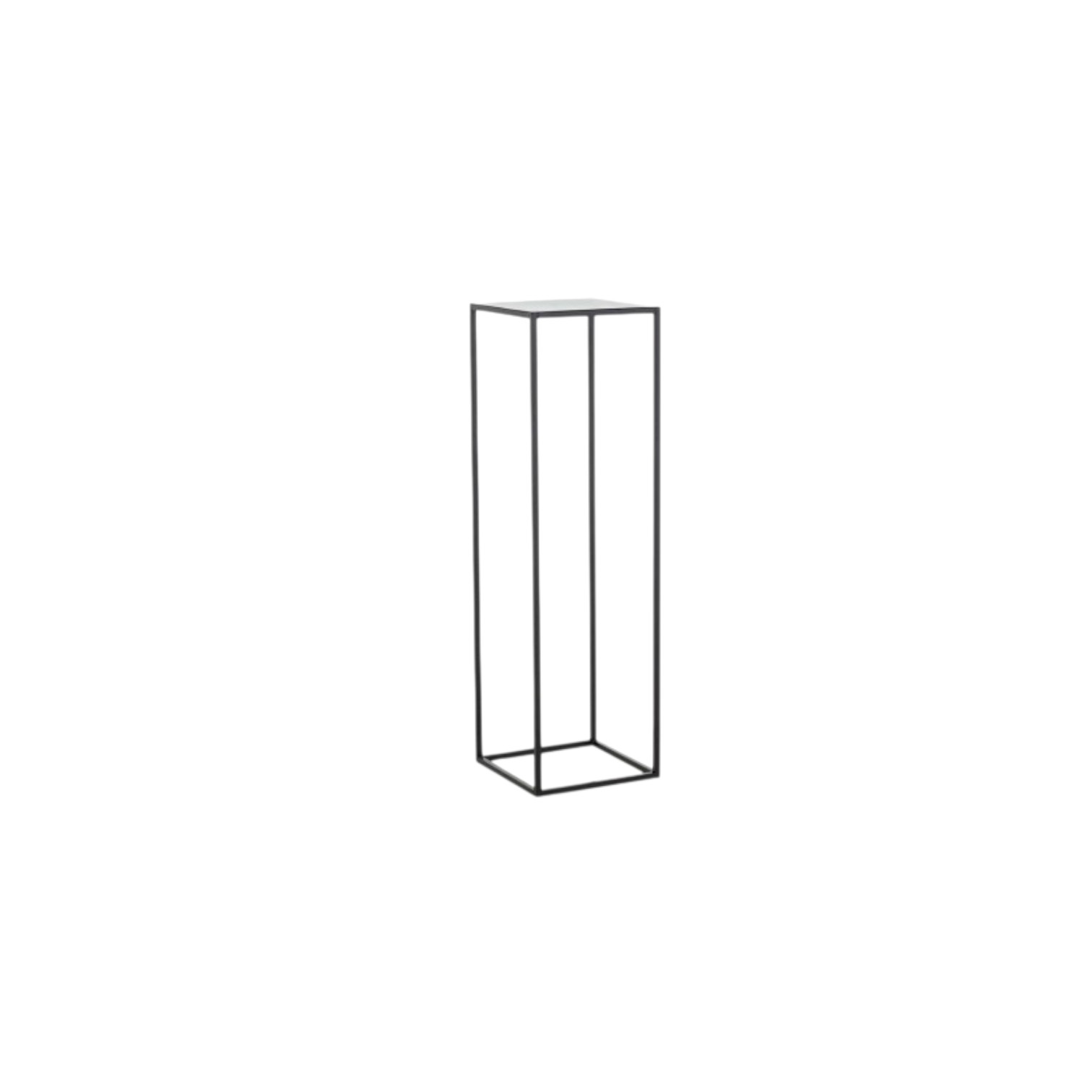 Suport Metalic Decorativ ML 24 - Stand Negru 28x28x95 cm