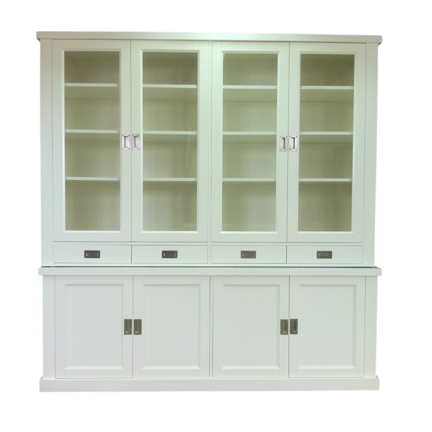 Bufet si Vitrina din Lemn Masiv PR 14 - 222x45x230 cm