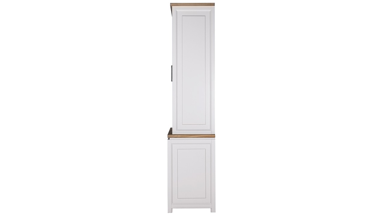 vitrina lemn masiv ML 02 alba detaliu 3