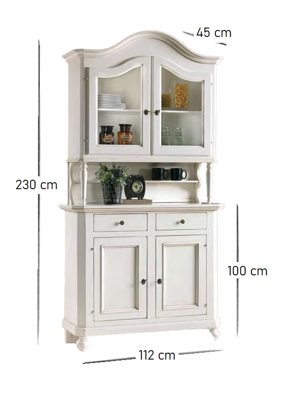 vitrina lemn masiv TP 417 detaliu 9