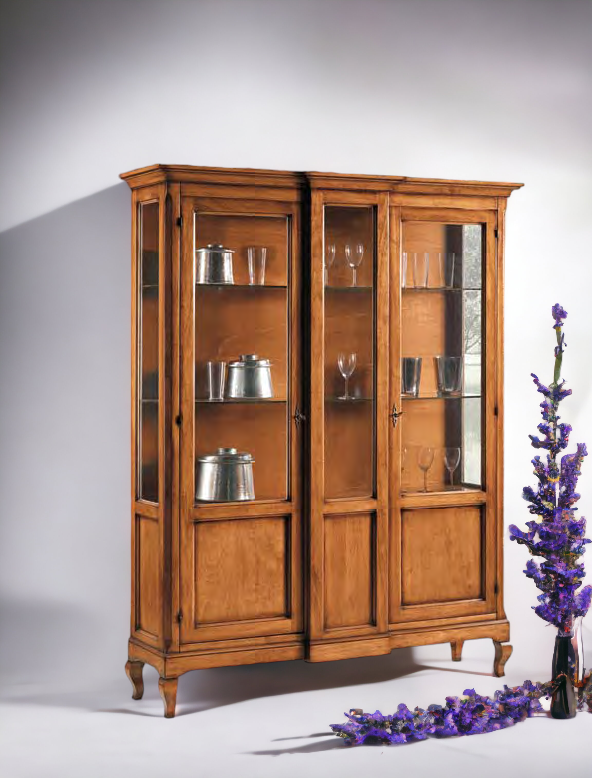 vitrina lemn masiv TP 421 vedere principala