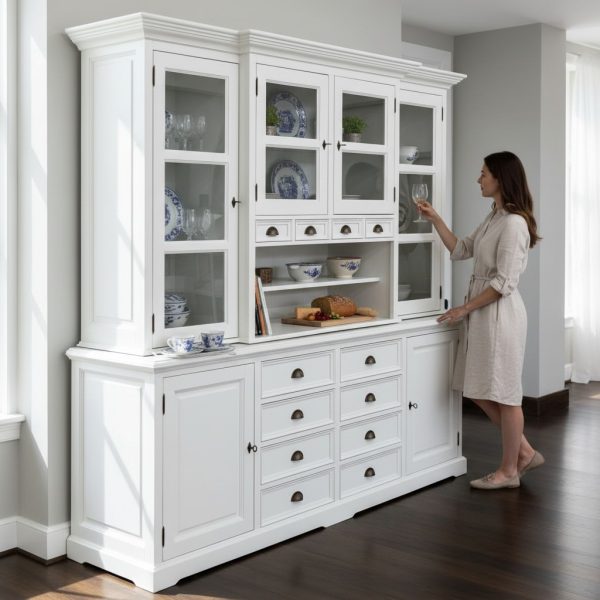 vitrina lemn masiv MC 129 vedere principala