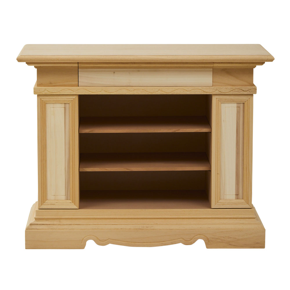 Comoda TV lemn masiv 2 usi 1 sertar si compartiment deschis cu polite - cu dimensiunea 104 x 48 x 83 - ZN 903G