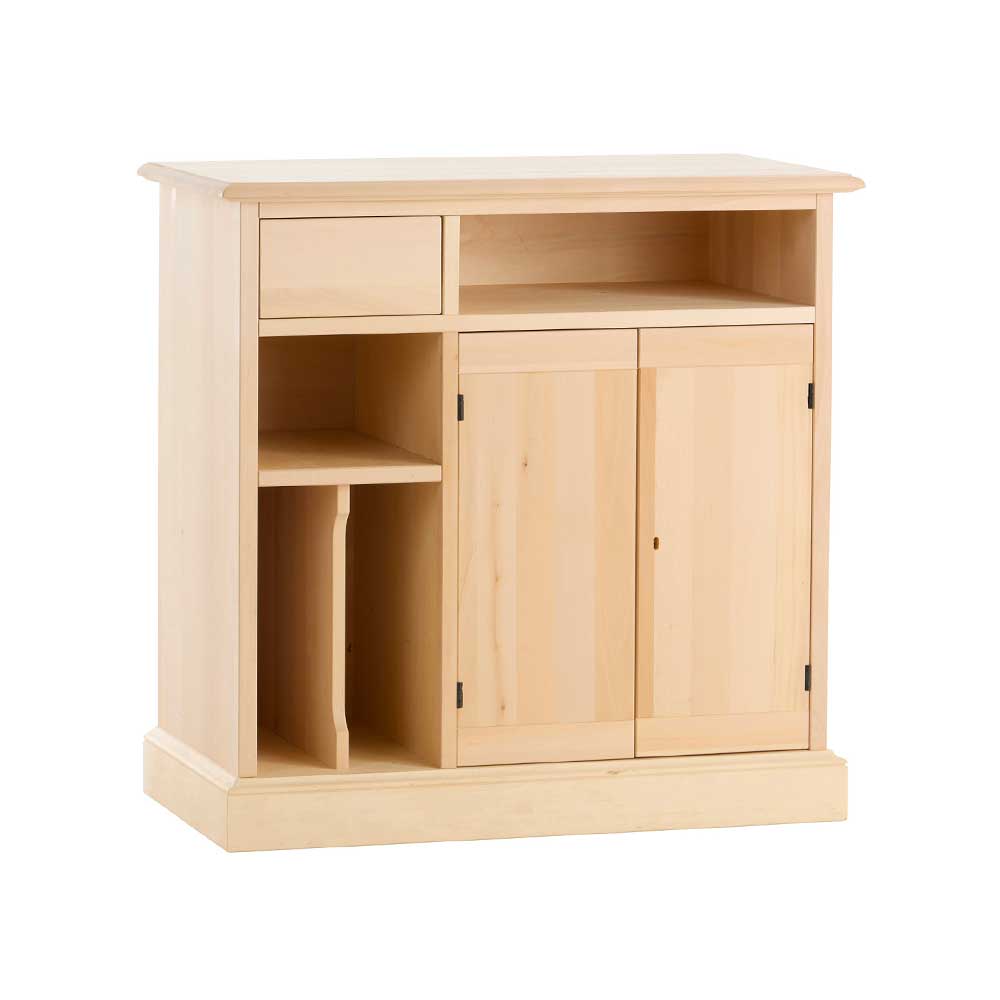 Comoda TV lemn masiv 2 usi 1 sertar cu dimensiunea de 90 x 47 x 87 cm - ZN 10G