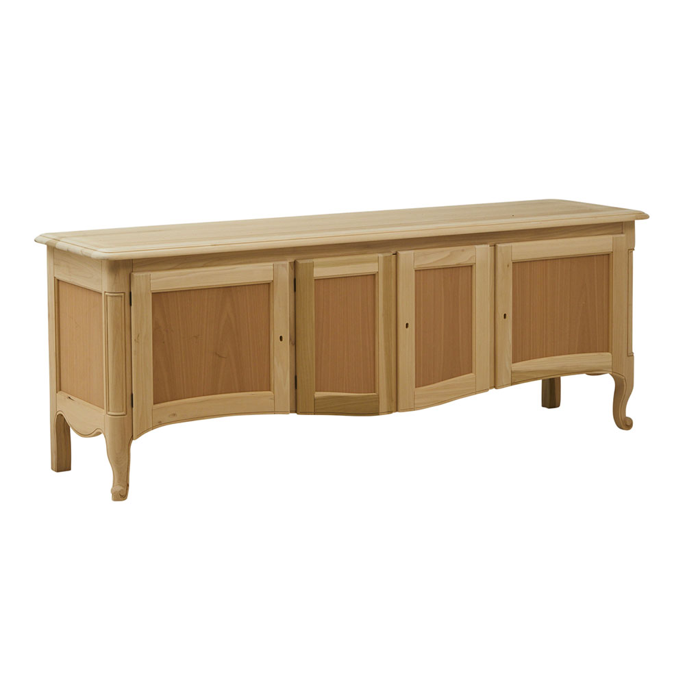 Comoda TV lemn masiv 4 usi cu dimensiunea 200 x 53 x 75 cm