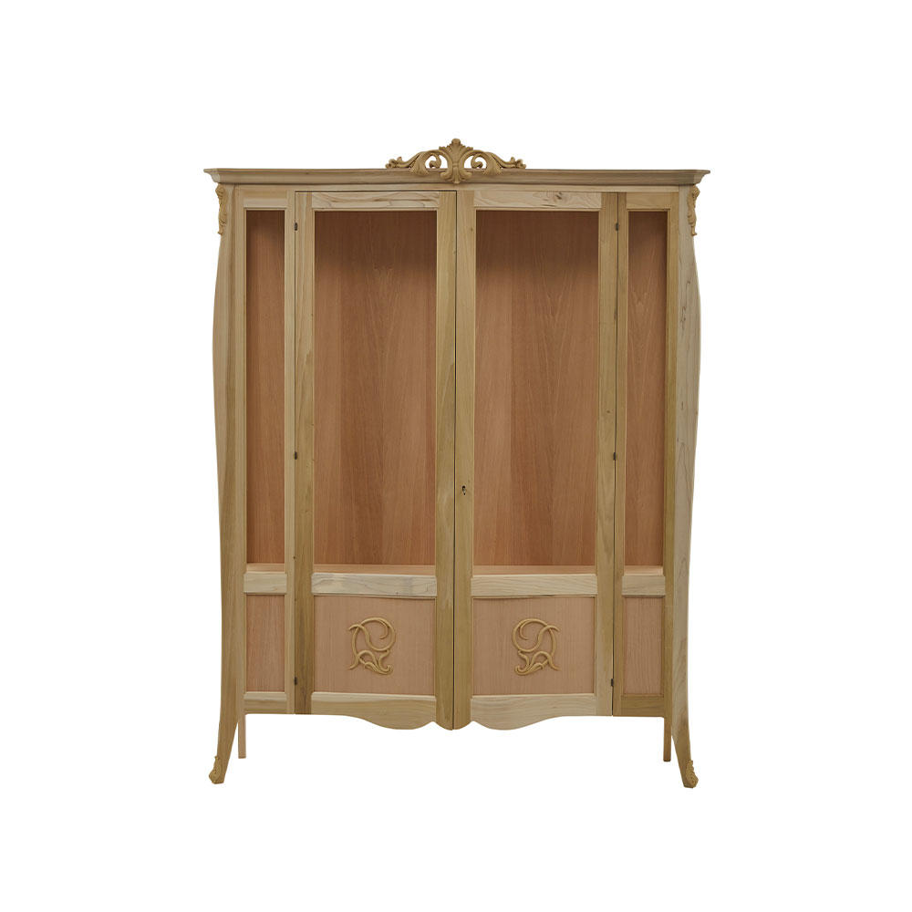 Vitrina lemn masiv 2 usi cu sticla - dimensiunea 170 x 50 x 227 cm - ZN 1710G