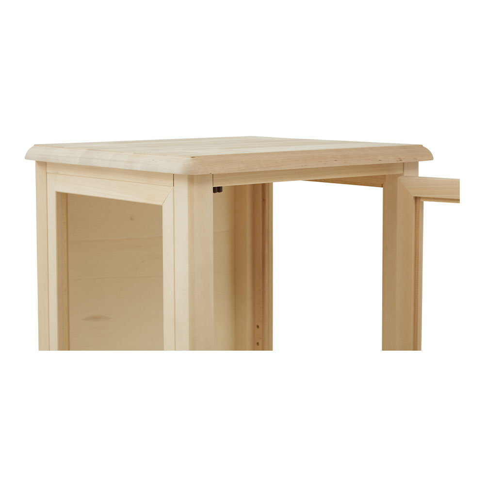 Vitrina lemn masiv 1 usa cu sticla , 2 sertare , cu dimensiunea 49 x 46 x 143 cm - ZN 559G - imagine 5