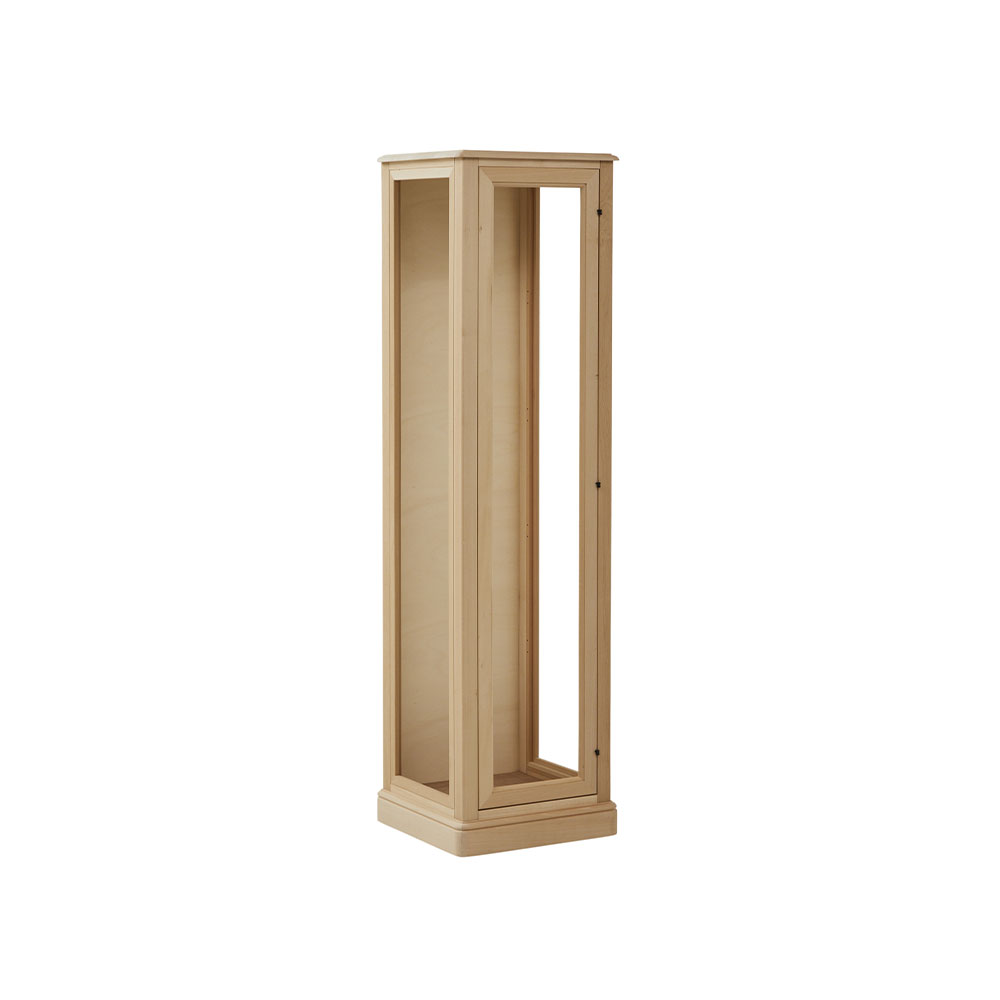 Vitrina lemn masiv 1 usa cu sticla , cu dimensiunea 49 x 46 x 181 cm - ZN 560G - imagine 2