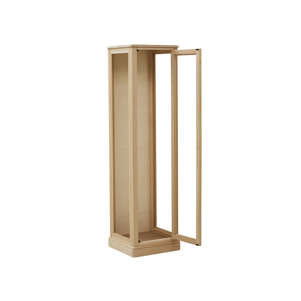 Vitrina lemn masiv 1 usa cu sticla , cu dimensiunea 49 x 46 x 181 cm - ZN 560G - imagine 3