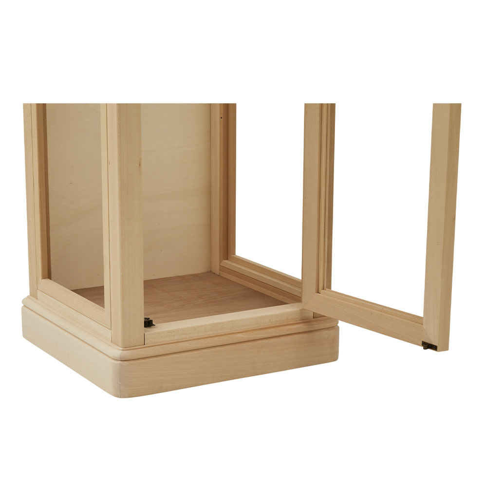 Vitrina lemn masiv 1 usa cu sticla , cu dimensiunea 49 x 46 x 181 cm - ZN 560G - imagine 4