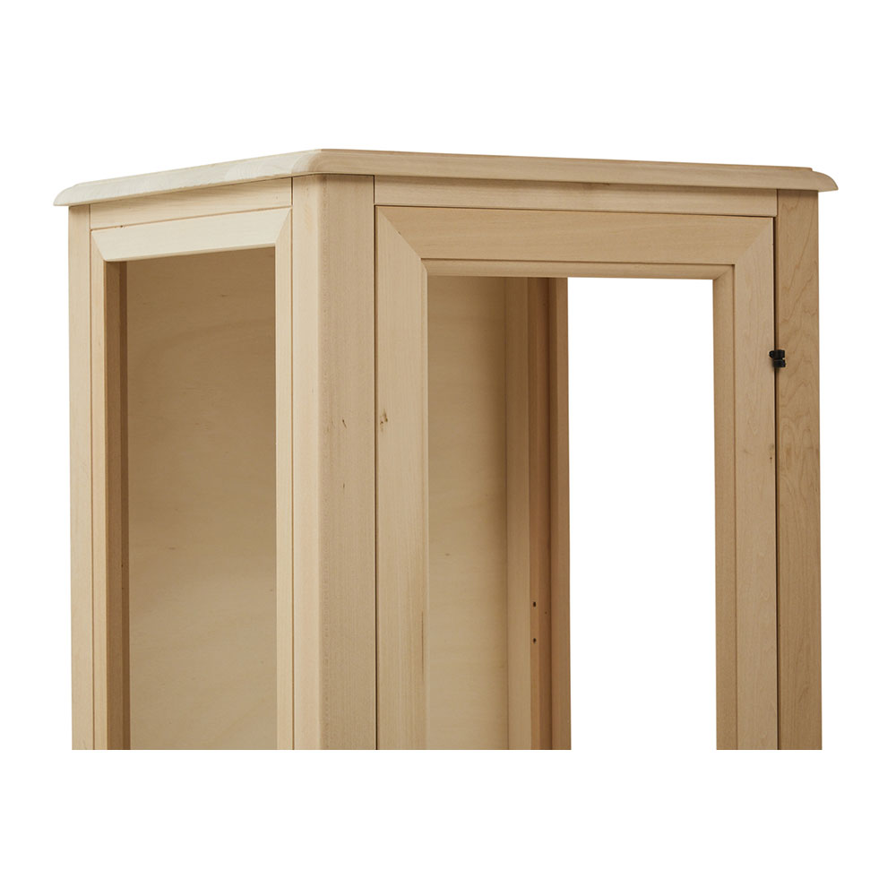 Vitrina lemn masiv 1 usa cu sticla , cu dimensiunea 49 x 46 x 181 cm - ZN 560G - imagine 5