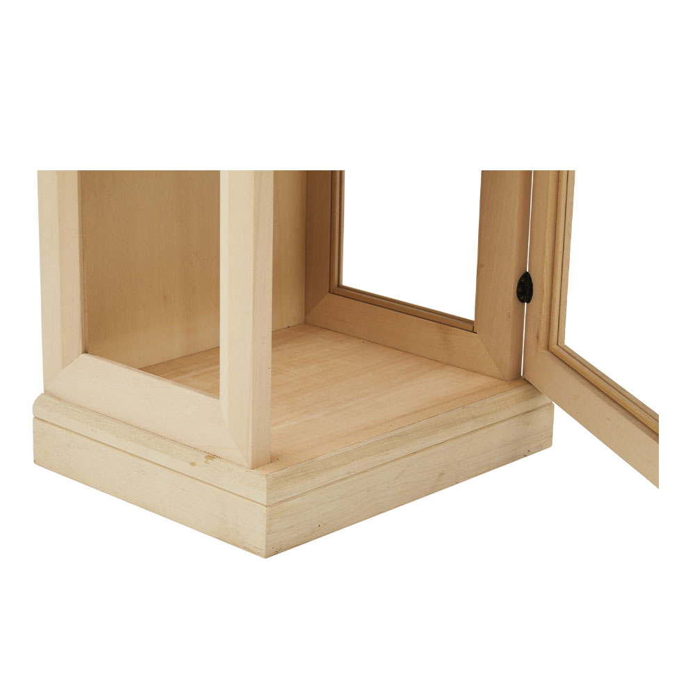 Vitrina lemn masiv 1 usa cu sticla , polite reglabile la interior , cu dimensiunea 47 x 36 x 140 cm - ZN 668G - imagine 4