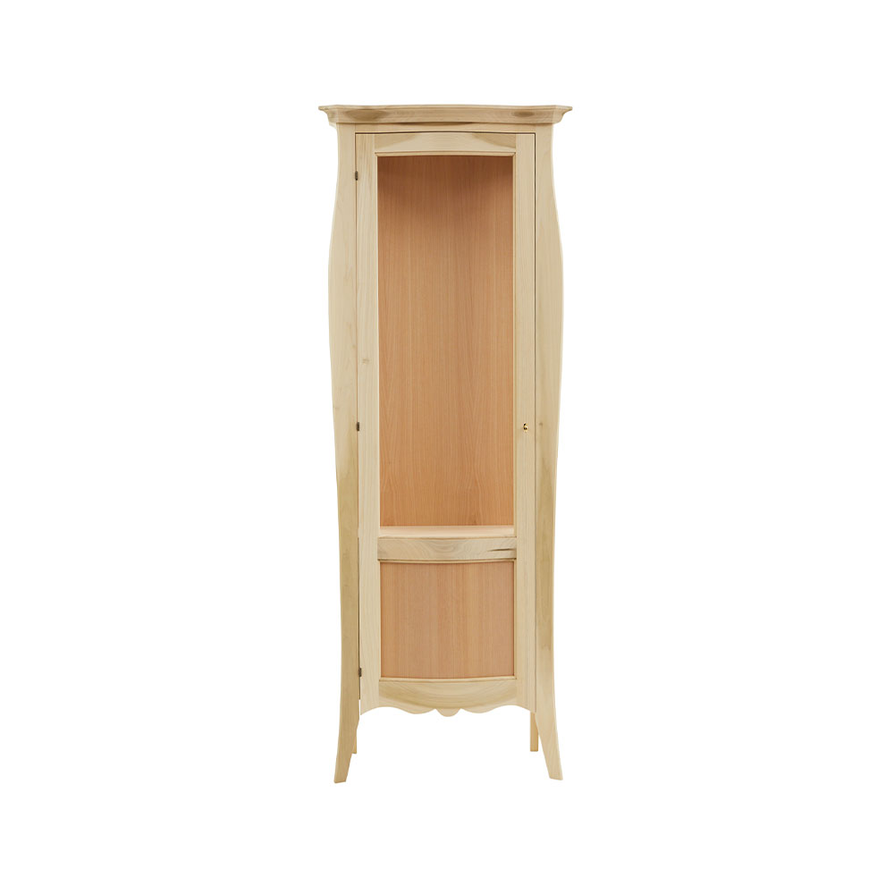 Vitrina lemn masiv 1 usa cu sticla si tablie , cu dimensiunea 78 x 49 x 200 cm - ZN 702G - imagine 2