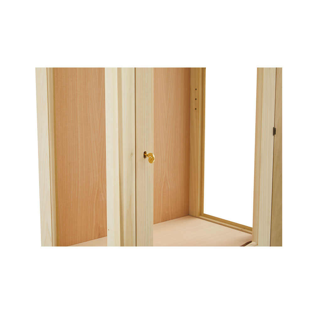 Vitrina lemn masiv 1 usa cu sticla si tablie , cu dimensiunea 78 x 49 x 200 cm - ZN 702G - imagine 5