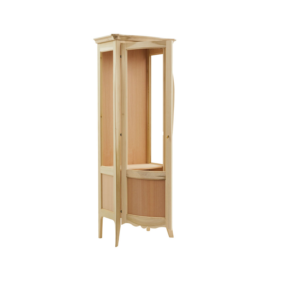 Vitrina lemn masiv 1 usa cu sticla si tablie , cu dimensiunea 78 x 49 x 200 cm - ZN 702G - imagine 7