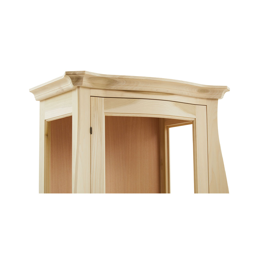 Vitrina lemn masiv 1 usa cu sticla si tablie , cu dimensiunea 78 x 49 x 200 cm - ZN 702G - imagine 9