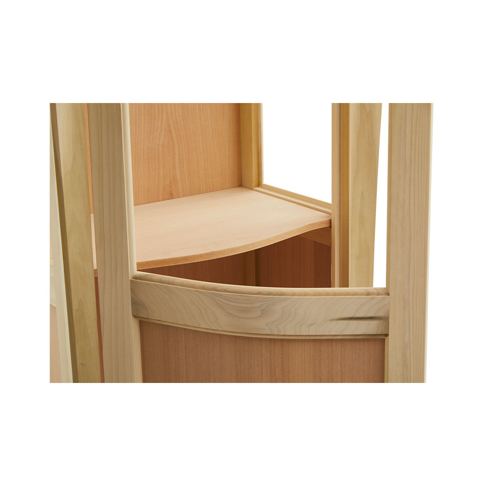 Vitrina lemn masiv 1 usa cu sticla si tablie , cu dimensiunea 78 x 49 x 200 cm - ZN 702G - imagine 10