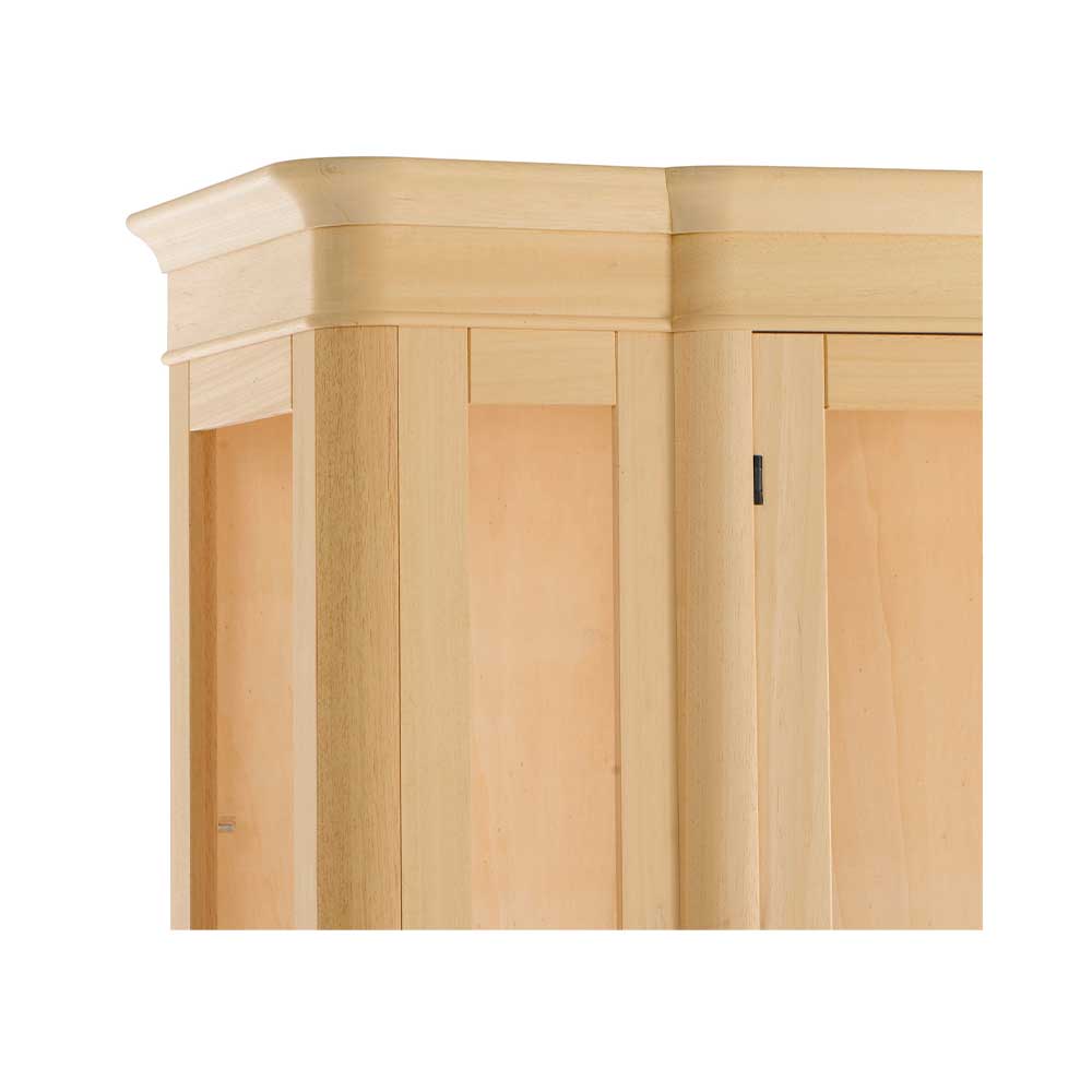 Vitrina lemn masiv 2 usi cu sticla cu dimensiunea 160 x 50 x 200 cm - ZN 454G - imagine 4
