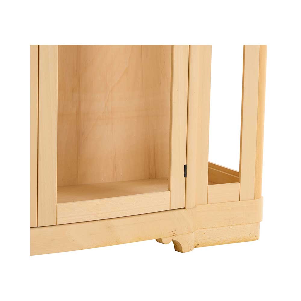 Vitrina lemn masiv 2 usi cu sticla cu dimensiunea 160 x 50 x 200 cm - ZN 454G - imagine 5
